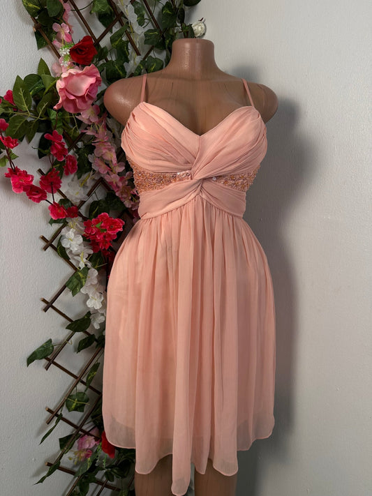 Robe élégante courte à fine bretelle en voile - Perluna Store