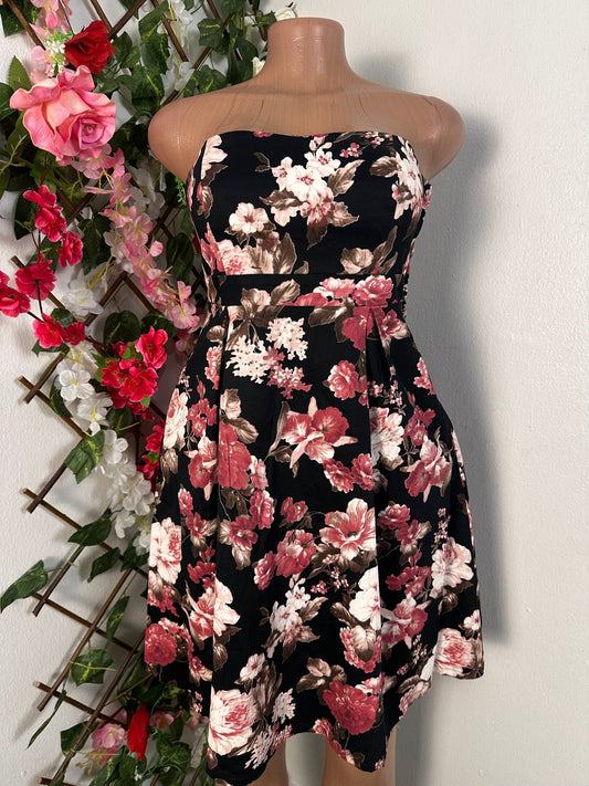Robe bustier courte évasée - Perluna Store