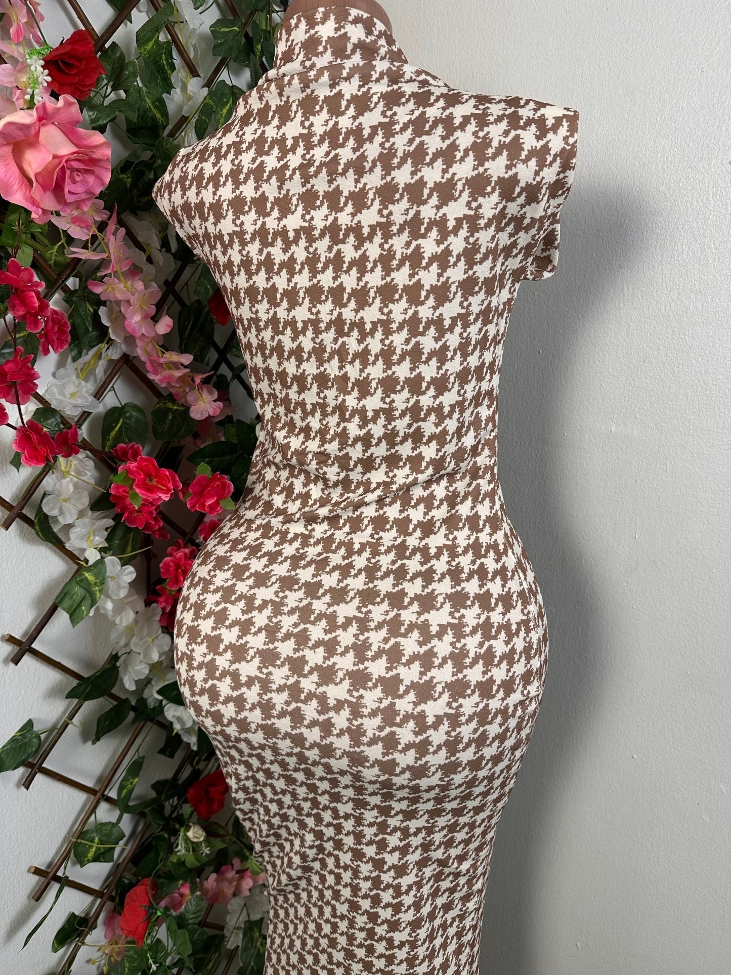 Robe moulante longue sans manche et colle remonté - Perluna StorePerluna Store