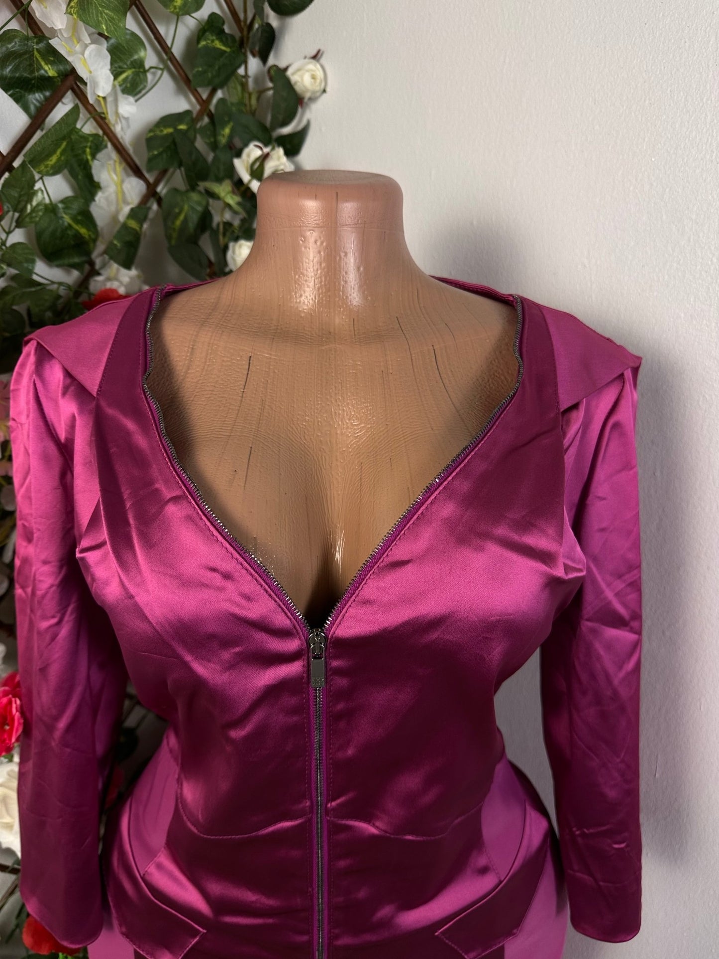 Robe de fête élégante a fermeture éclaire manche 3/4 - Perluna Store