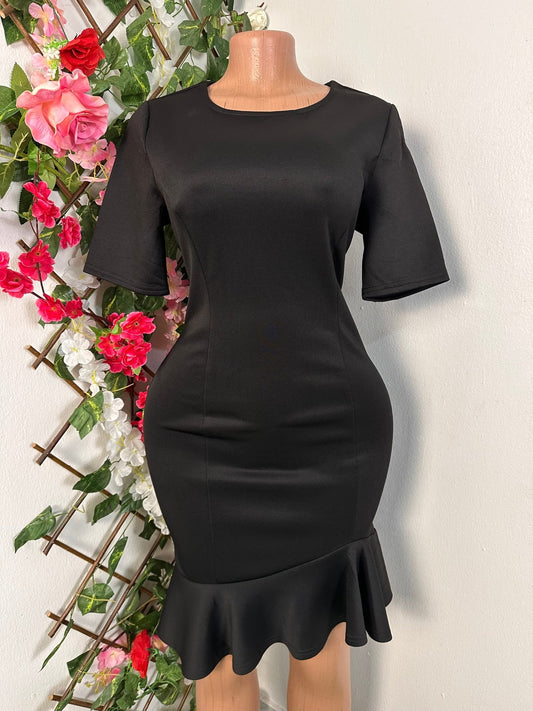 Robe courte évasée manche courte - Perluna Store