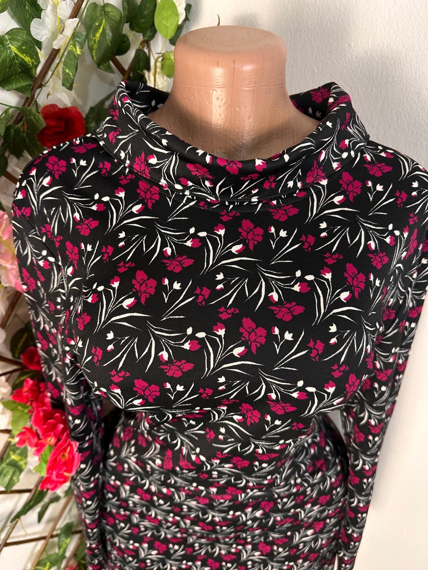 Robe élégante manche longue colle haut - Perluna Store