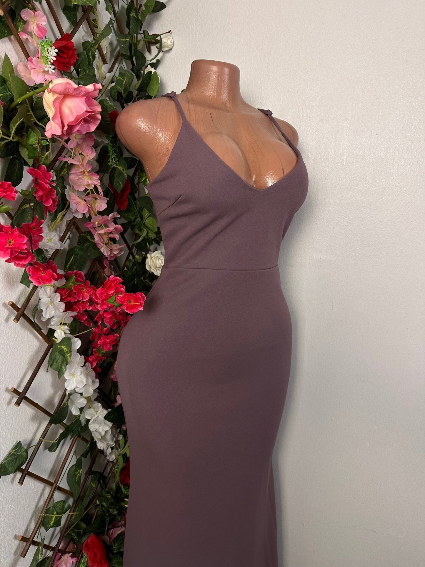 Robe longue en queue de poisson à fine bretelle - Perluna Store