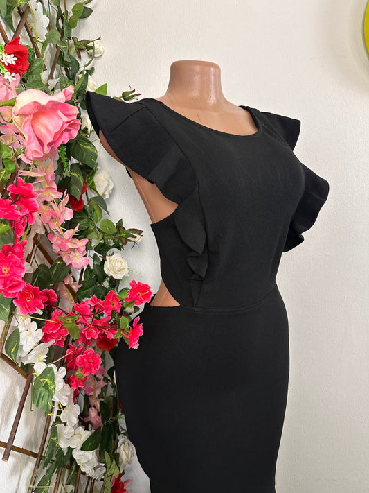 Robe moulante évasée sans manche à dos ouvert - Perluna Store