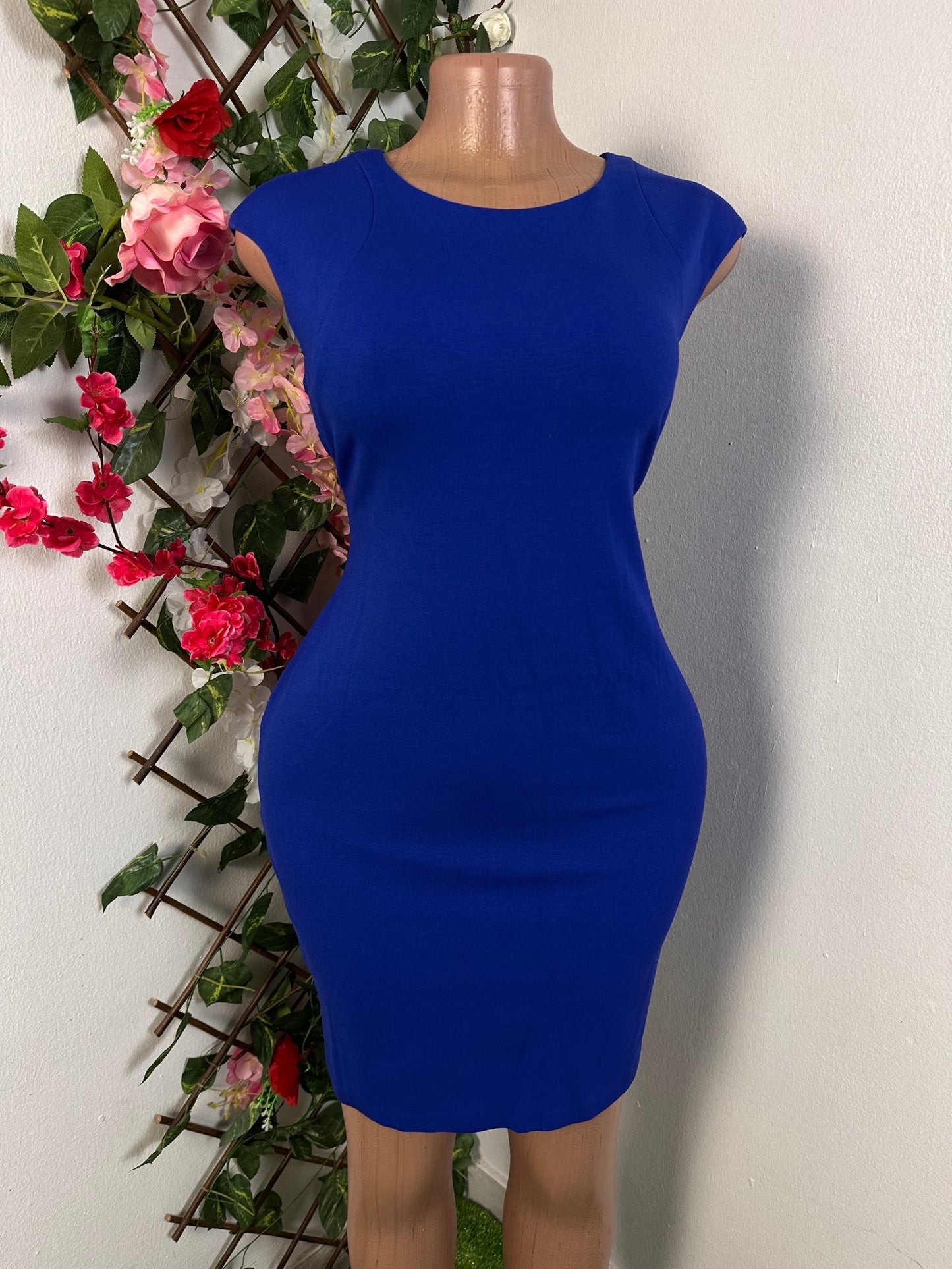 Robe moulante courte sans manche bas du dos et dos normal - Perluna Store