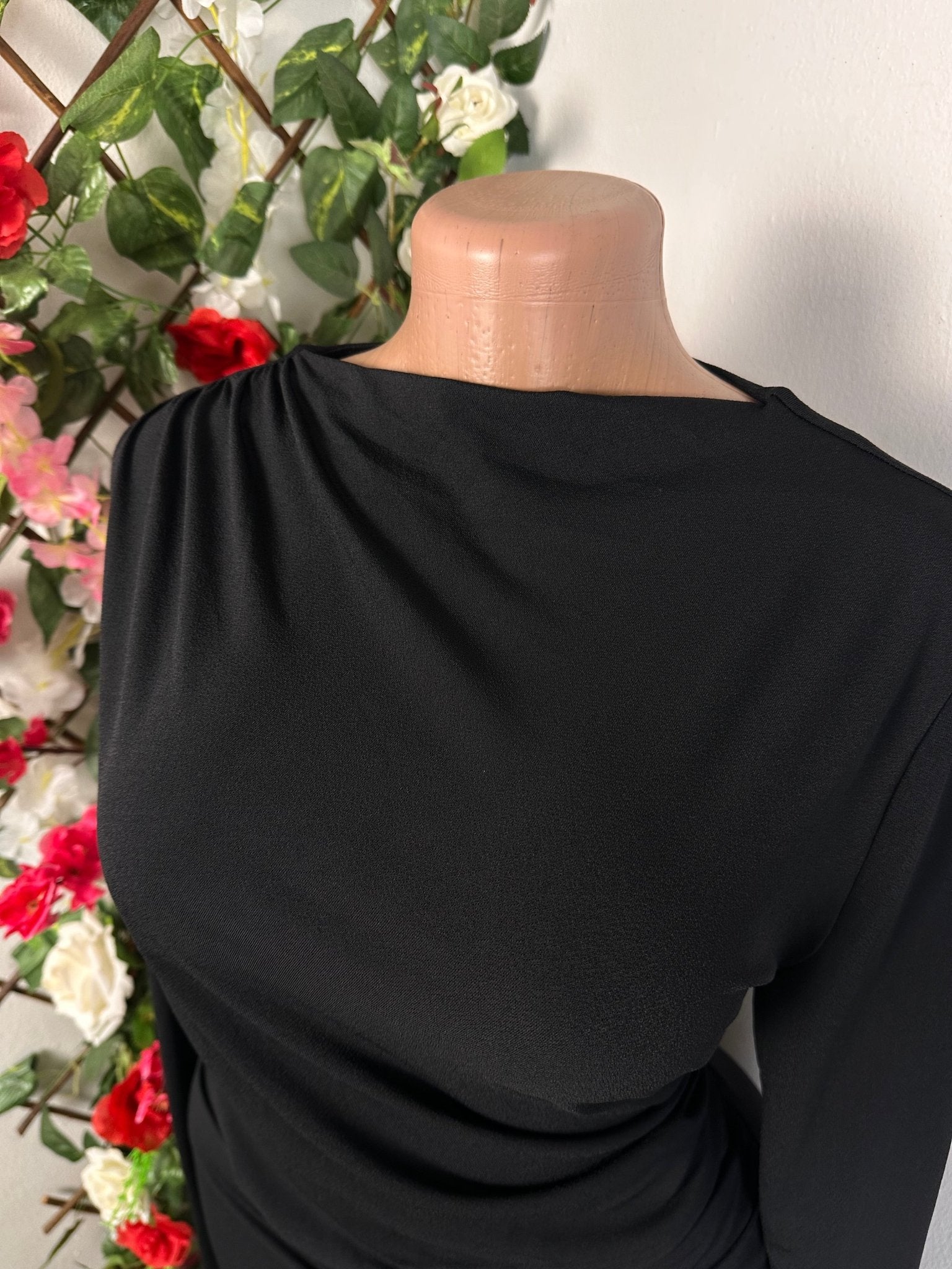 Robe longue a manche longue colle - Perluna Store