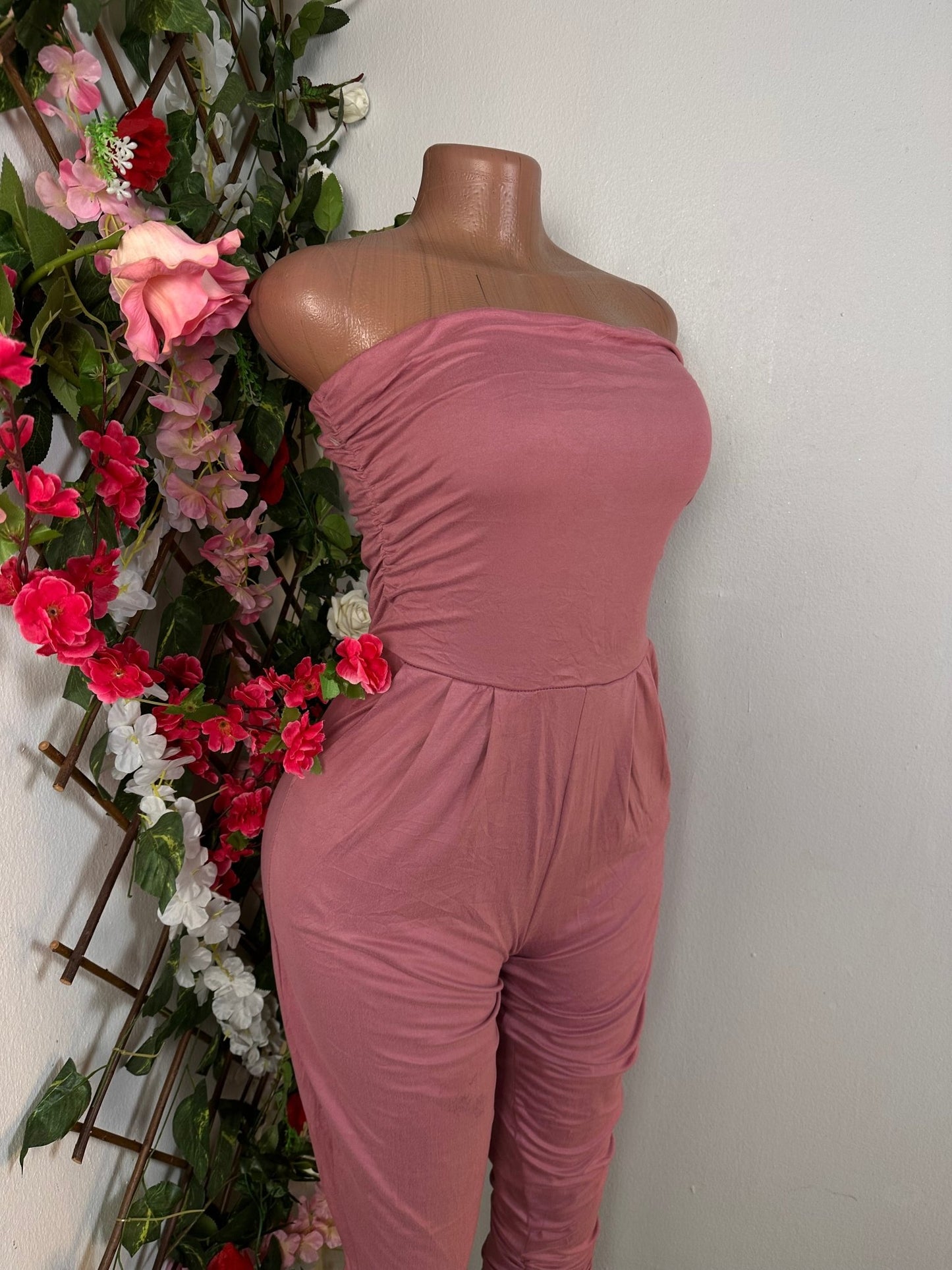 Combinaison moulante à bustier sans manche avec poche - Perluna Store