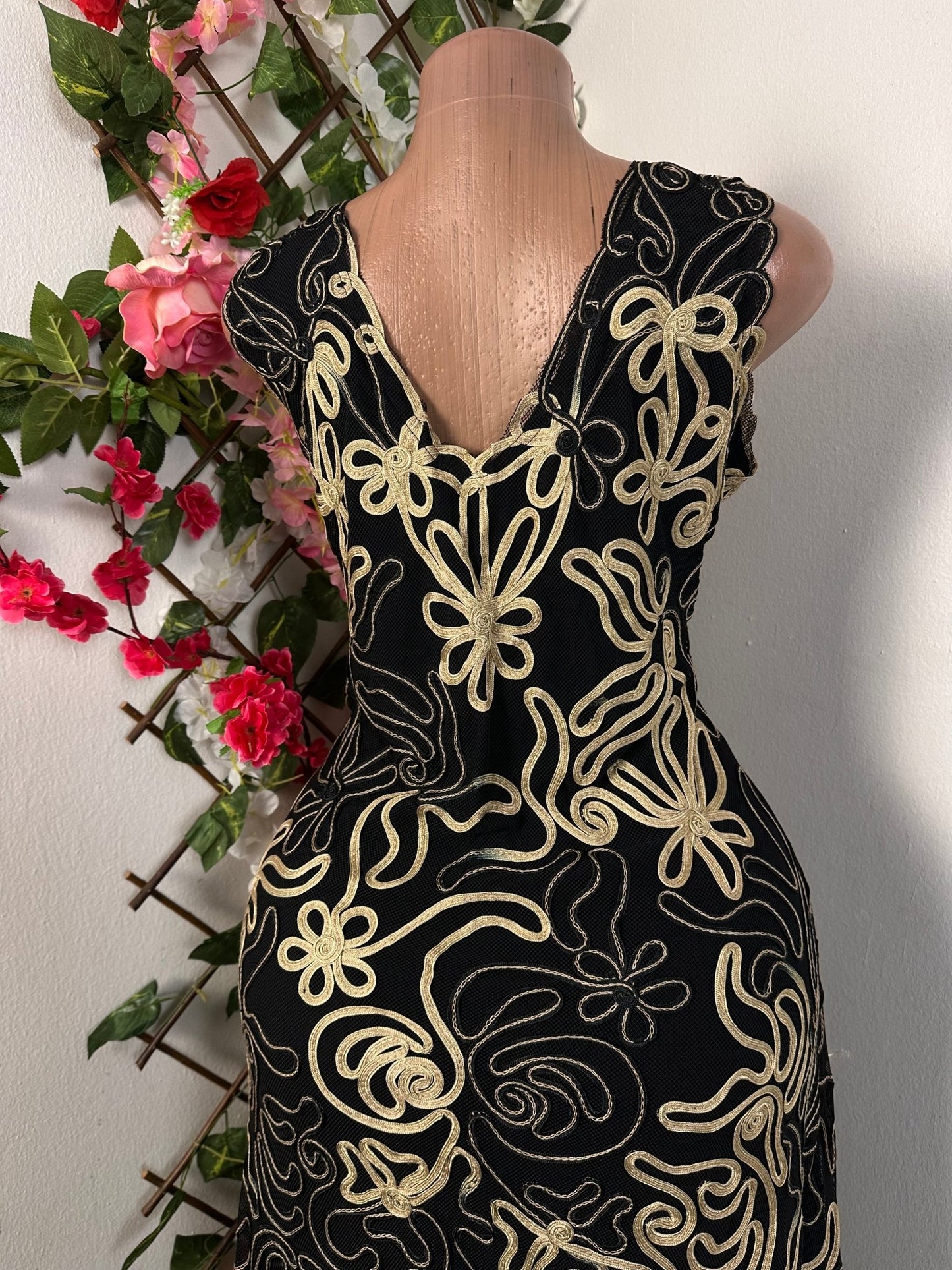 Robe longue décontracté sans manche en maille brodée - Perluna StorePerluna Store
