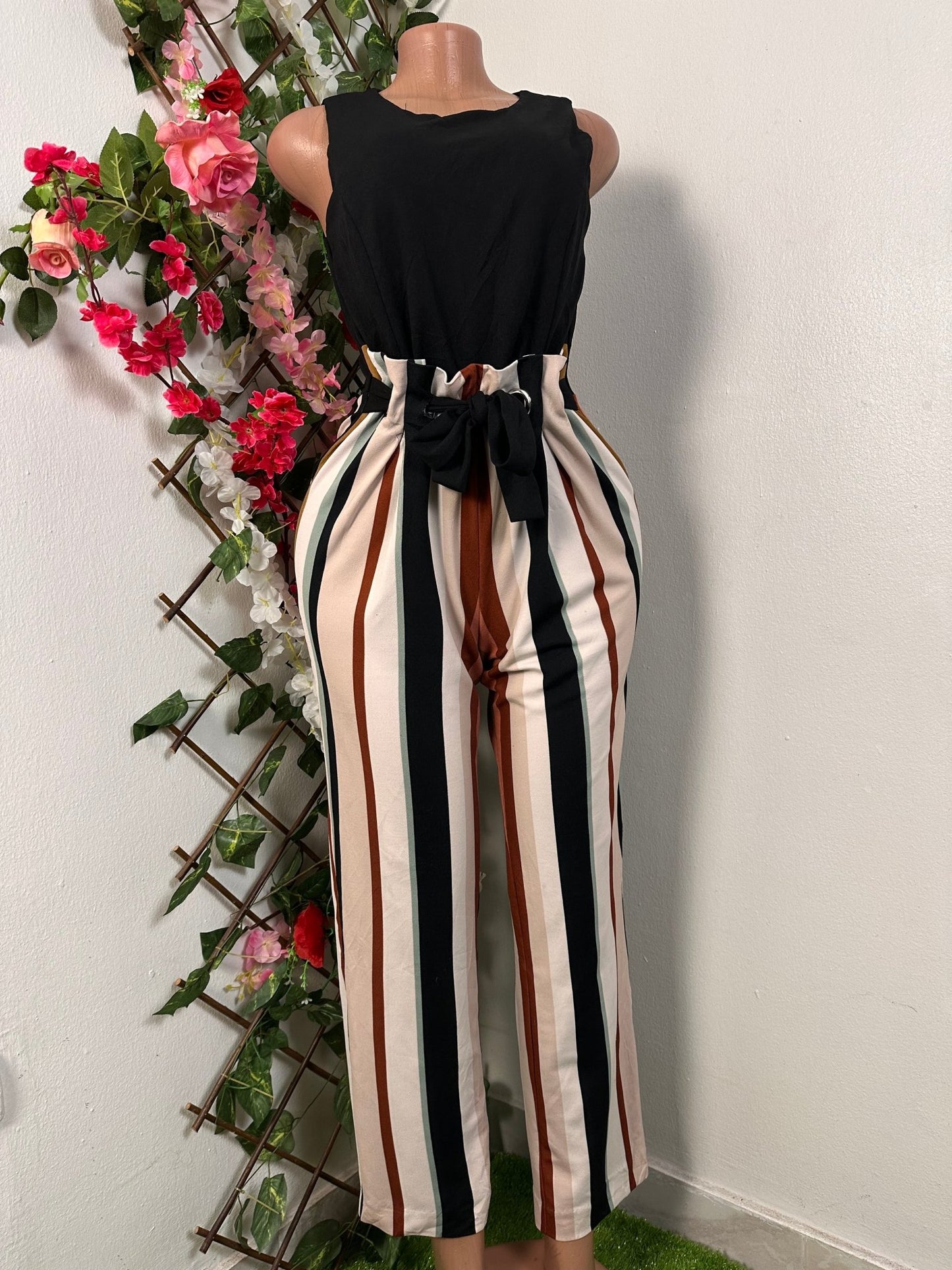 Combinaison jambe évasée sans manche - Perluna StorePerluna Store