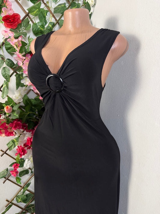 Robe longue à boucle cintré