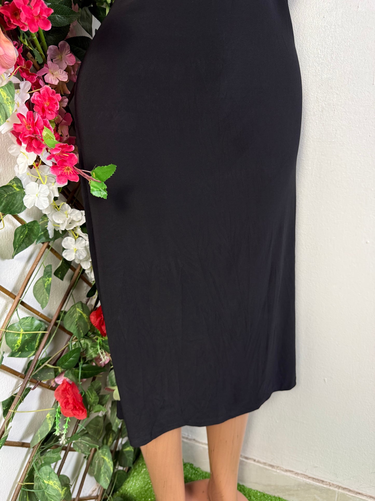 Robe longue à boucle cintré