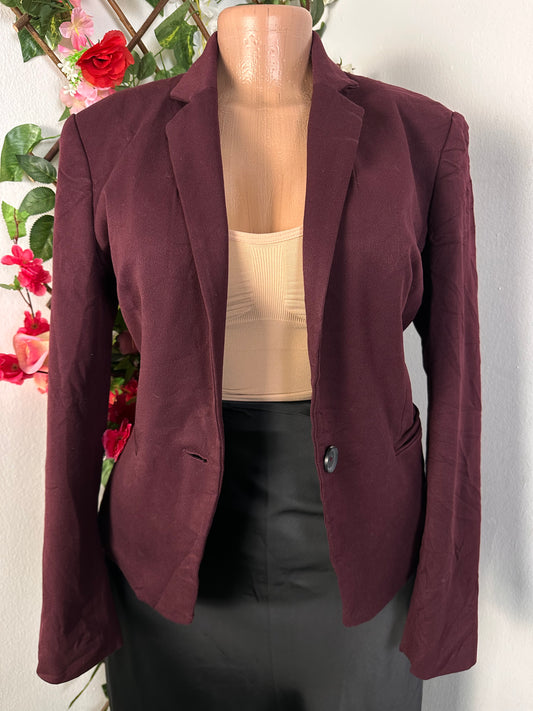 Veste blazer pour femme couleur rouge pouding