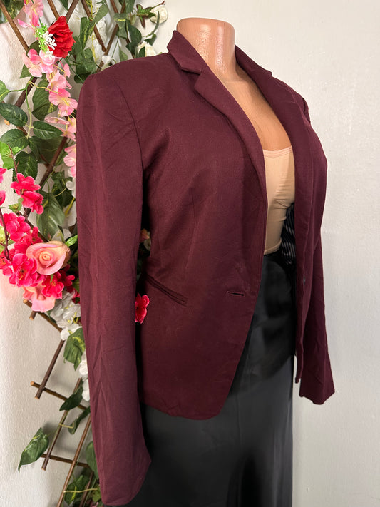 Veste blazer pour femme couleur rouge pouding