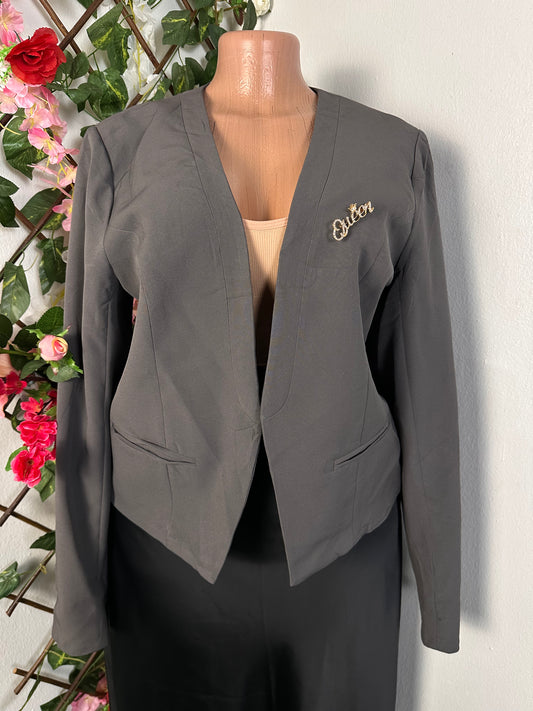 Veste court pour femme à la mode sans colle