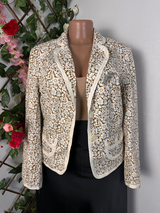 Veste fleurie pour femme