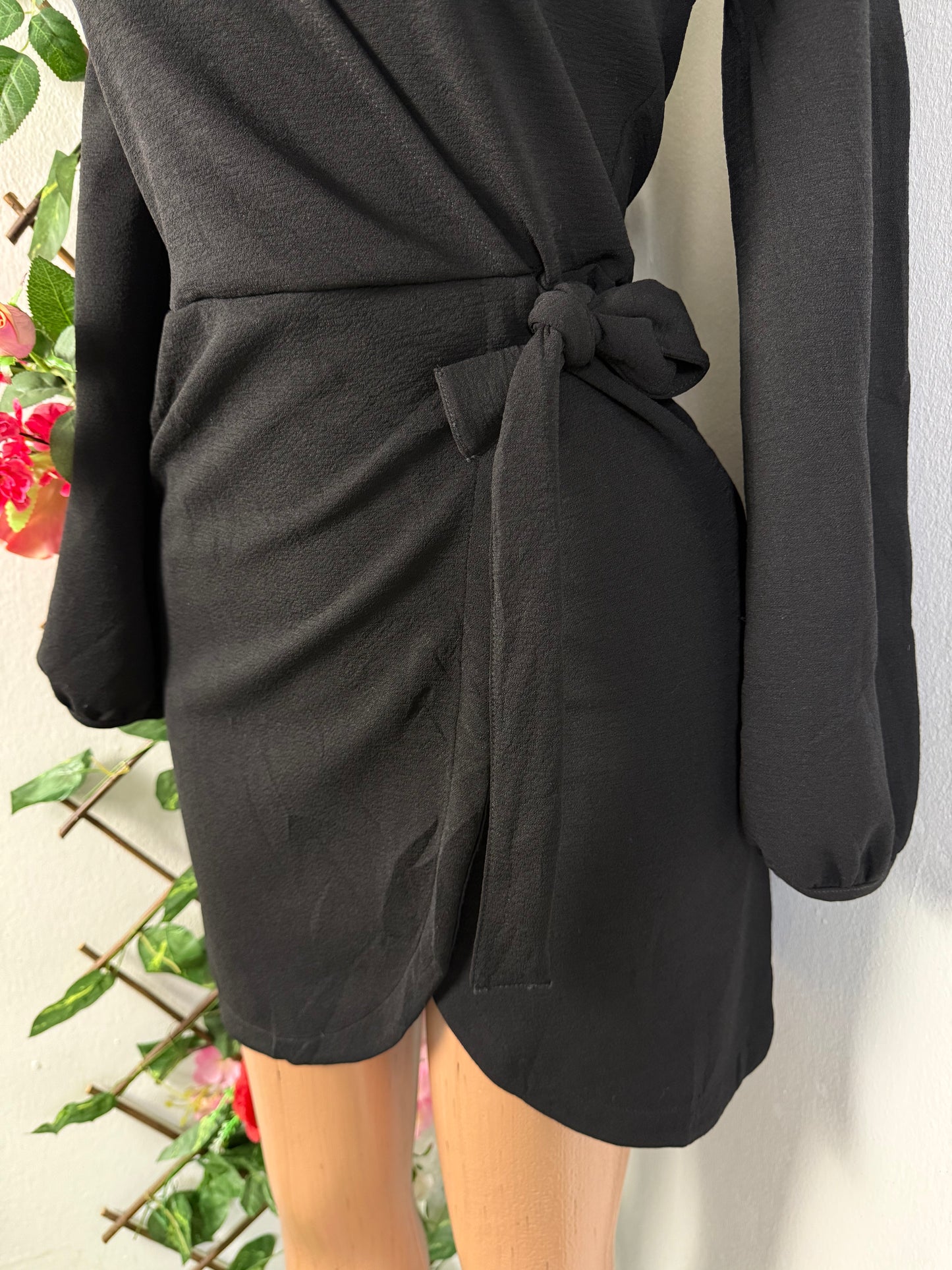 Robe portefeuille manche longue