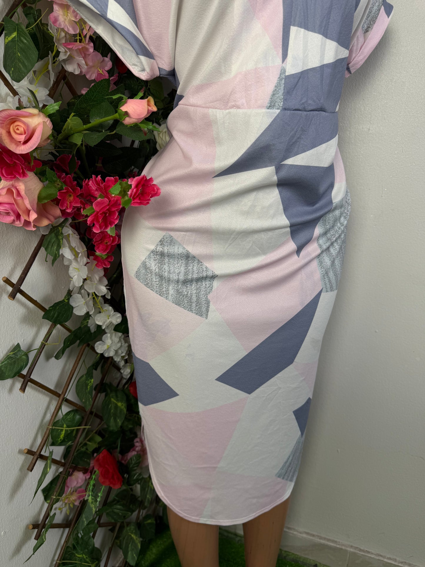 Robe droite décontracté mi longue