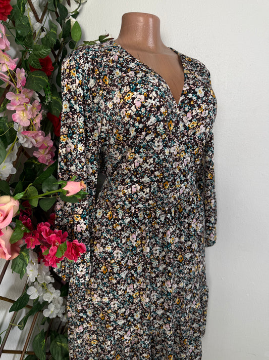 Robe decontracte mi longue manche longue