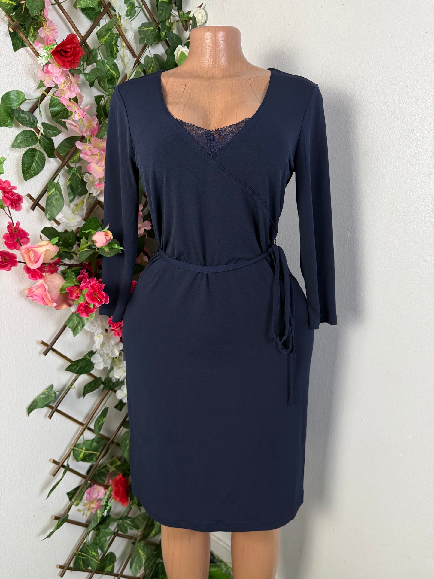 Robe décontracte mi longue manche longue