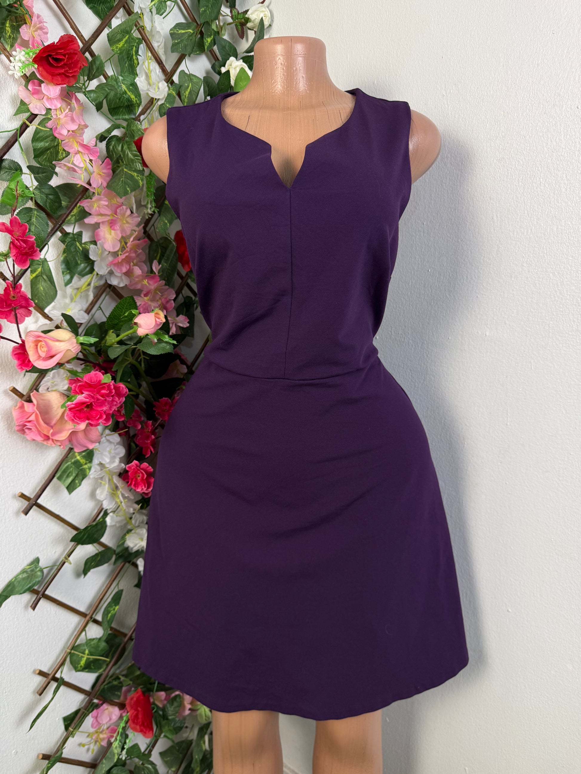 Robe évasée mi longue sans mache - Perluna Store - kinshasa