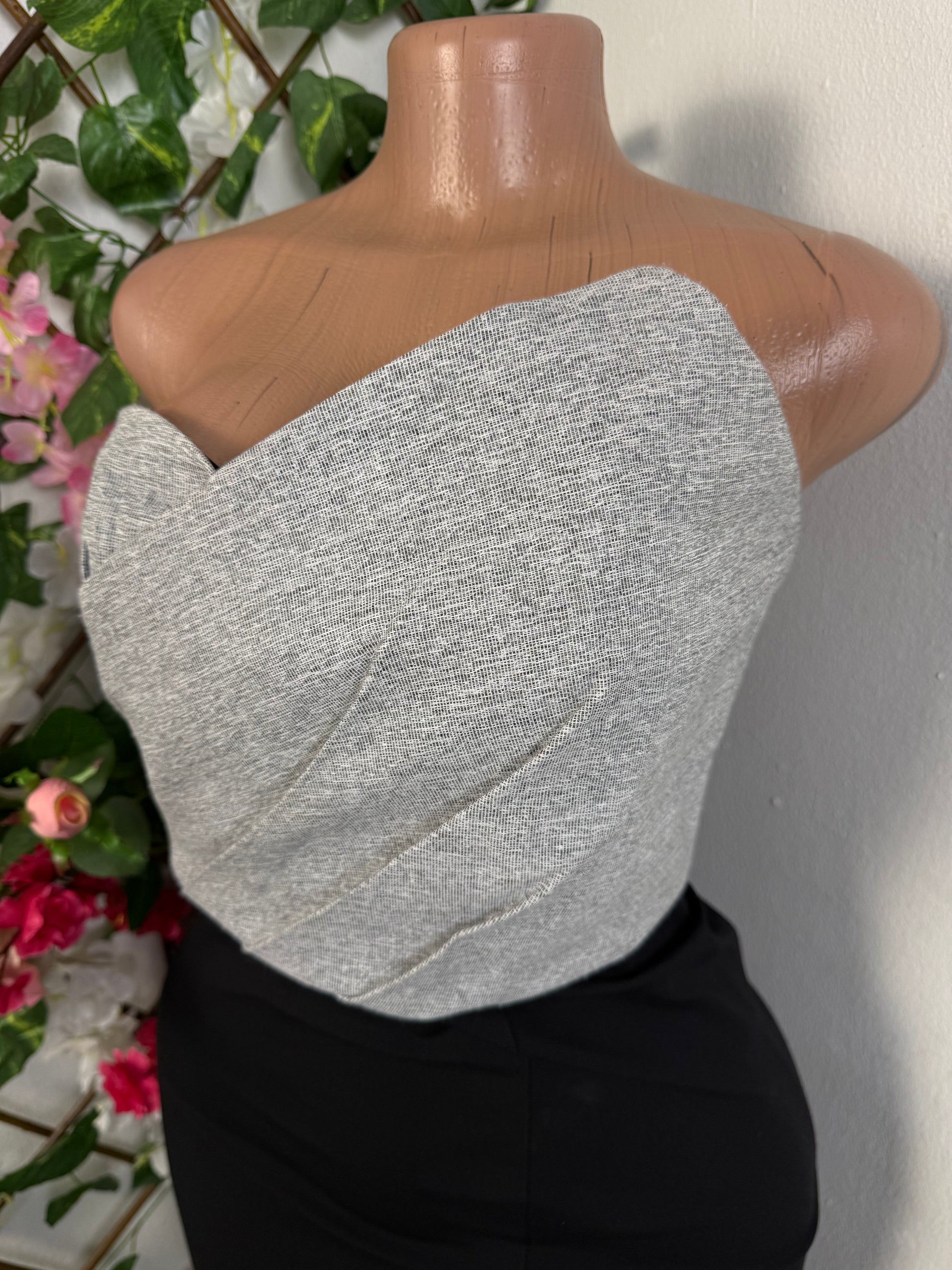 Robe bustier a fente ouvert doublure - Perluna Store - kinshasa