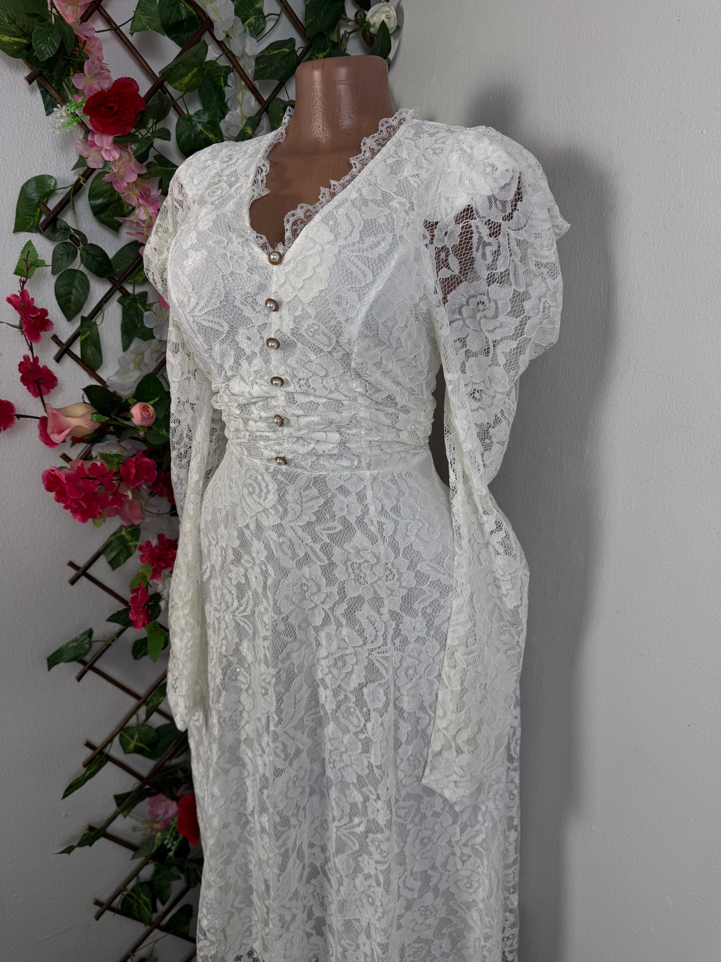 Robe longue en dentelle manche longue - Perluna Store - kinshasa