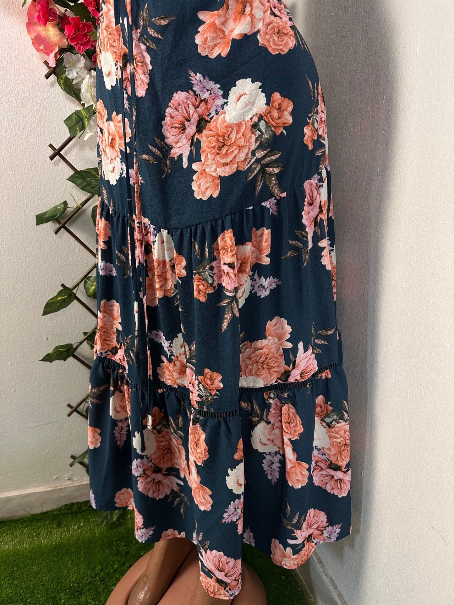 Jupe longue à imprimée florale - Perluna Store - kinshasa