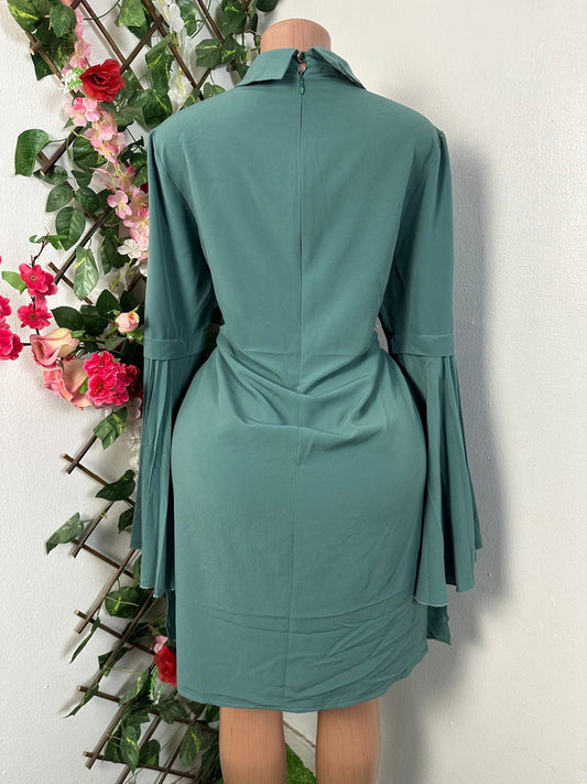 Robe à Cole chemise manche longue  - Perluna Store - kinshasa