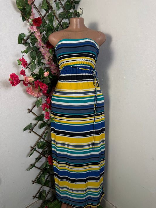 Robe bustier longue à rayures - Perluna Store - kinshasa