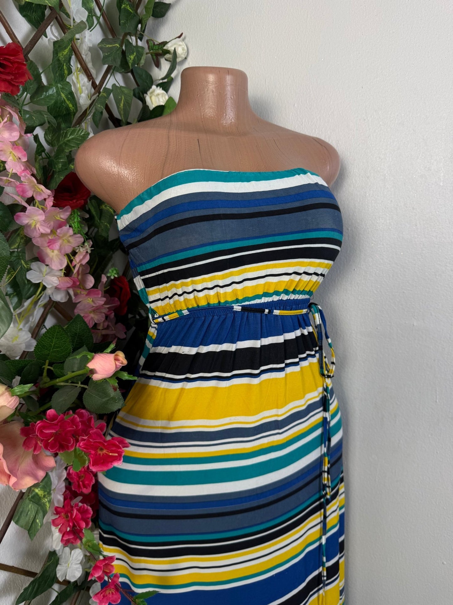 Robe bustier longue à rayures - Perluna Store - kinshasa