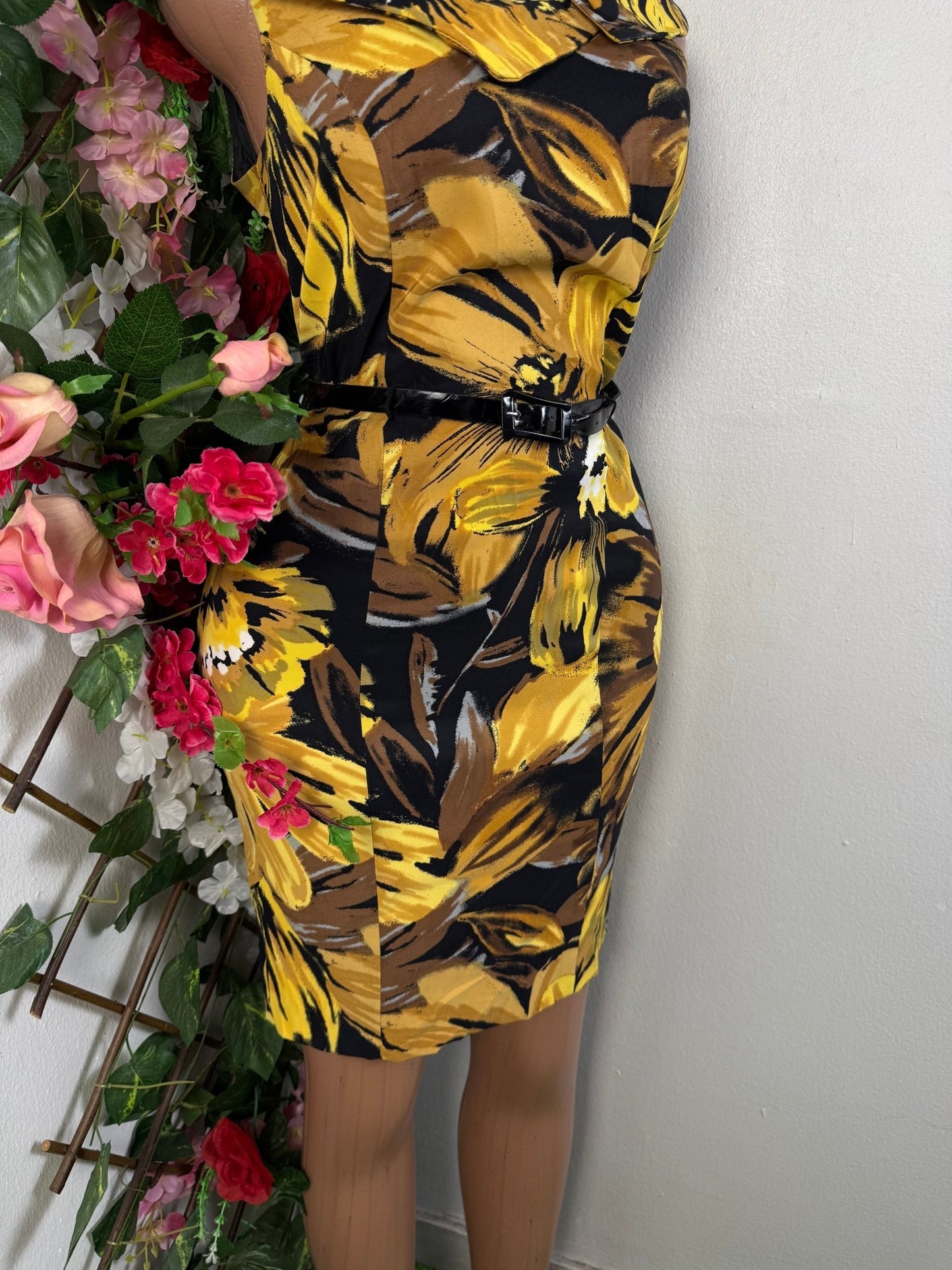 Robe crayon décolletée bateau - Perluna Store - kinshasa