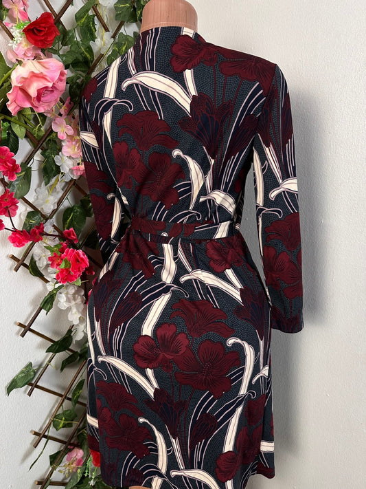 Robe croisé courte à motif géométrique - Perluna Store - kinshasa