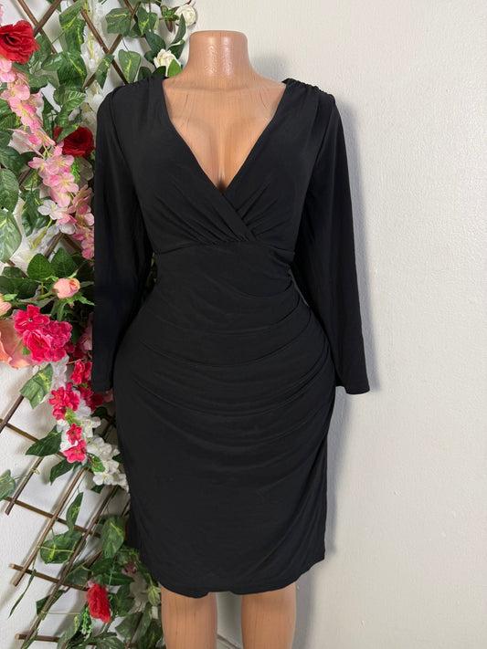 Robe croisées longue manche - Perluna Store - kinshasa