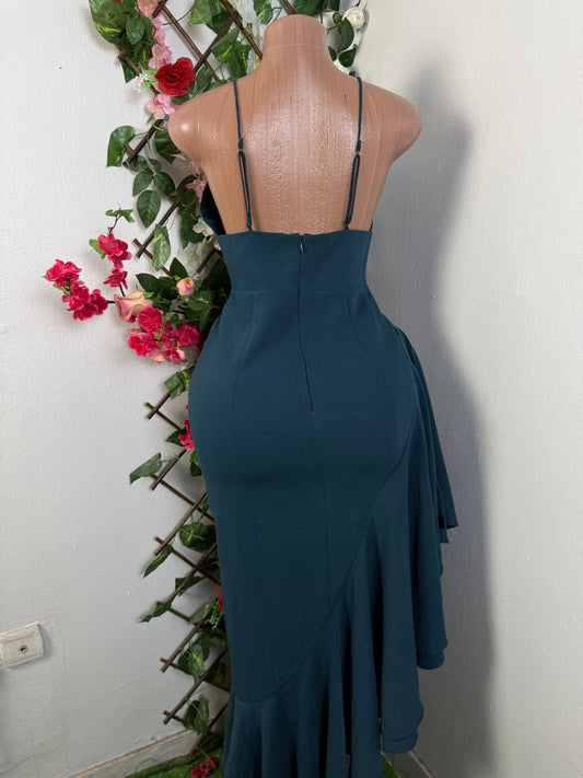Robe de fête à fine bretelle asymétrique - Perluna Store - kinshasa