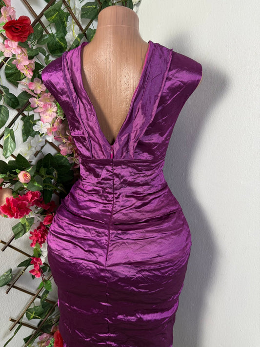 Robe de fête mi longue sans manche - Perluna Store - kinshasa