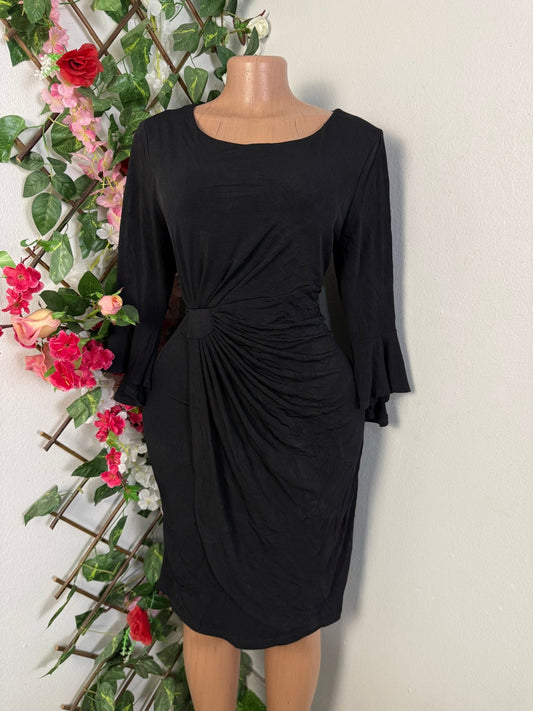 Robe drapé taille manche longue - Perluna Store - kinshasa