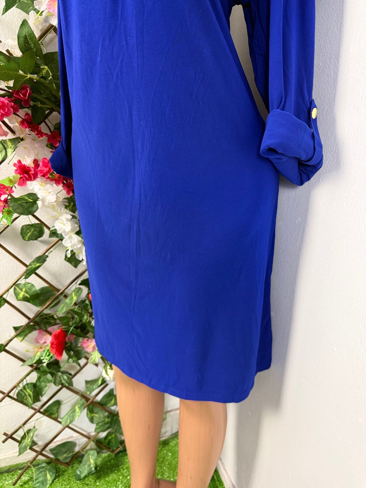 Robe droite a poche longue manche - Perluna Store - kinshasa