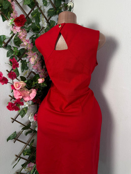 Robe droite élégante mi longue sans manche - Perluna Store - kinshasa