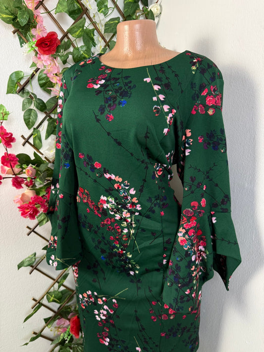 Robe droite long manche évasée - Perluna Store - kinshasa