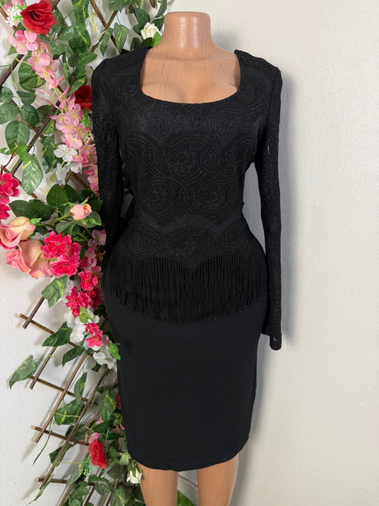 Robe droite manche longue - Perluna Store - kinshasa