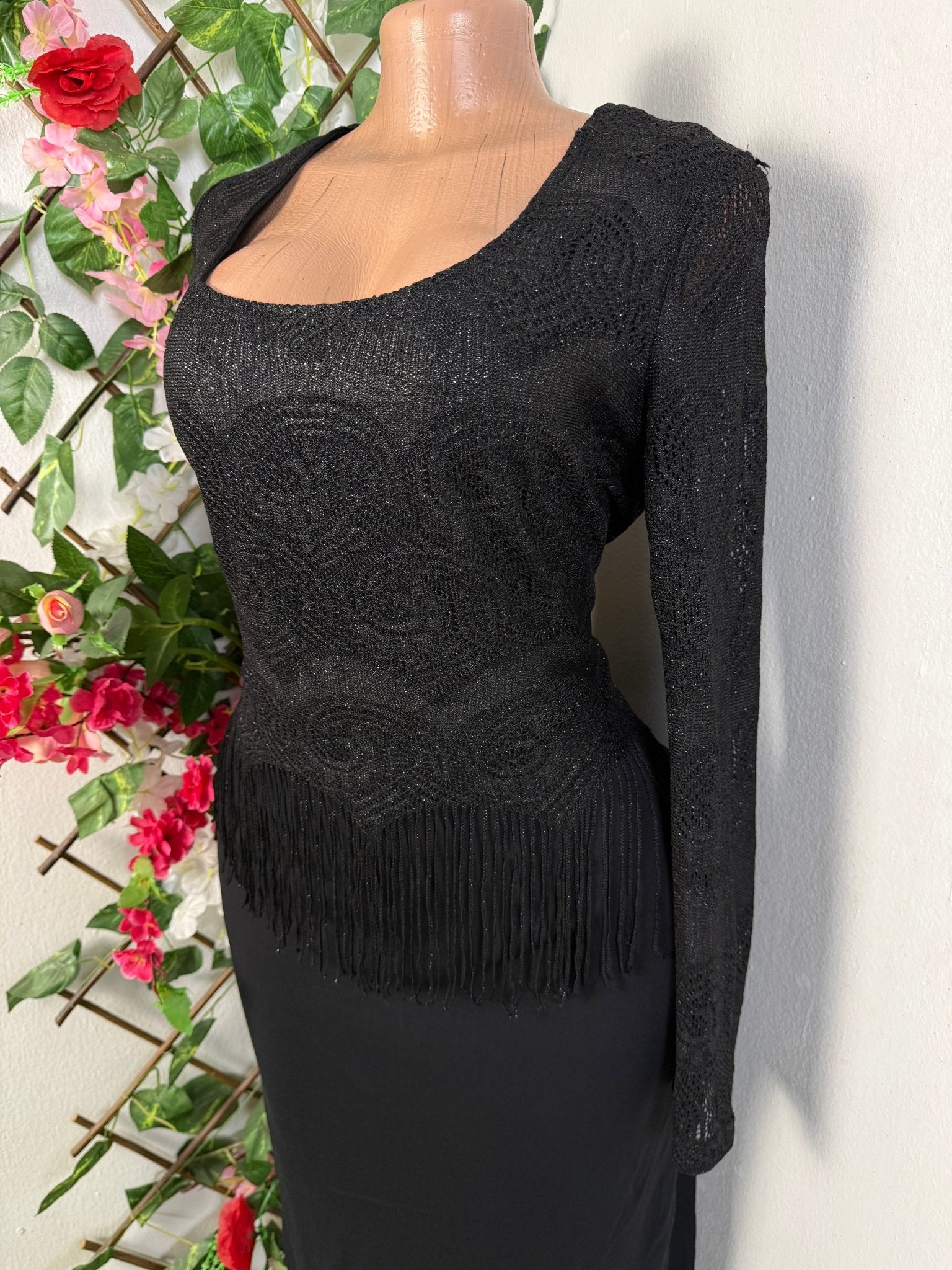 Robe droite manche longue - Perluna Store - kinshasa