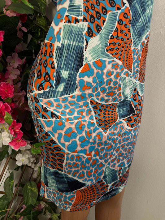 Robe droite sans manche colle rond - Perluna Store - kinshasa
