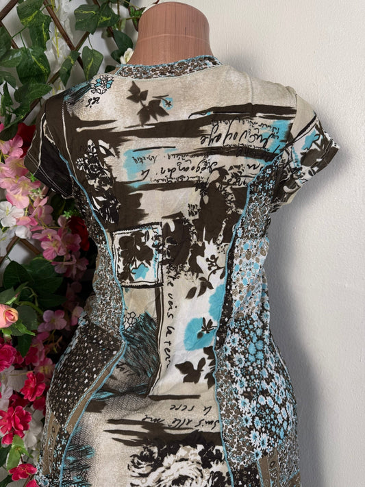 Robe évasé cintré manche courte  - Perluna Store - kinshasa