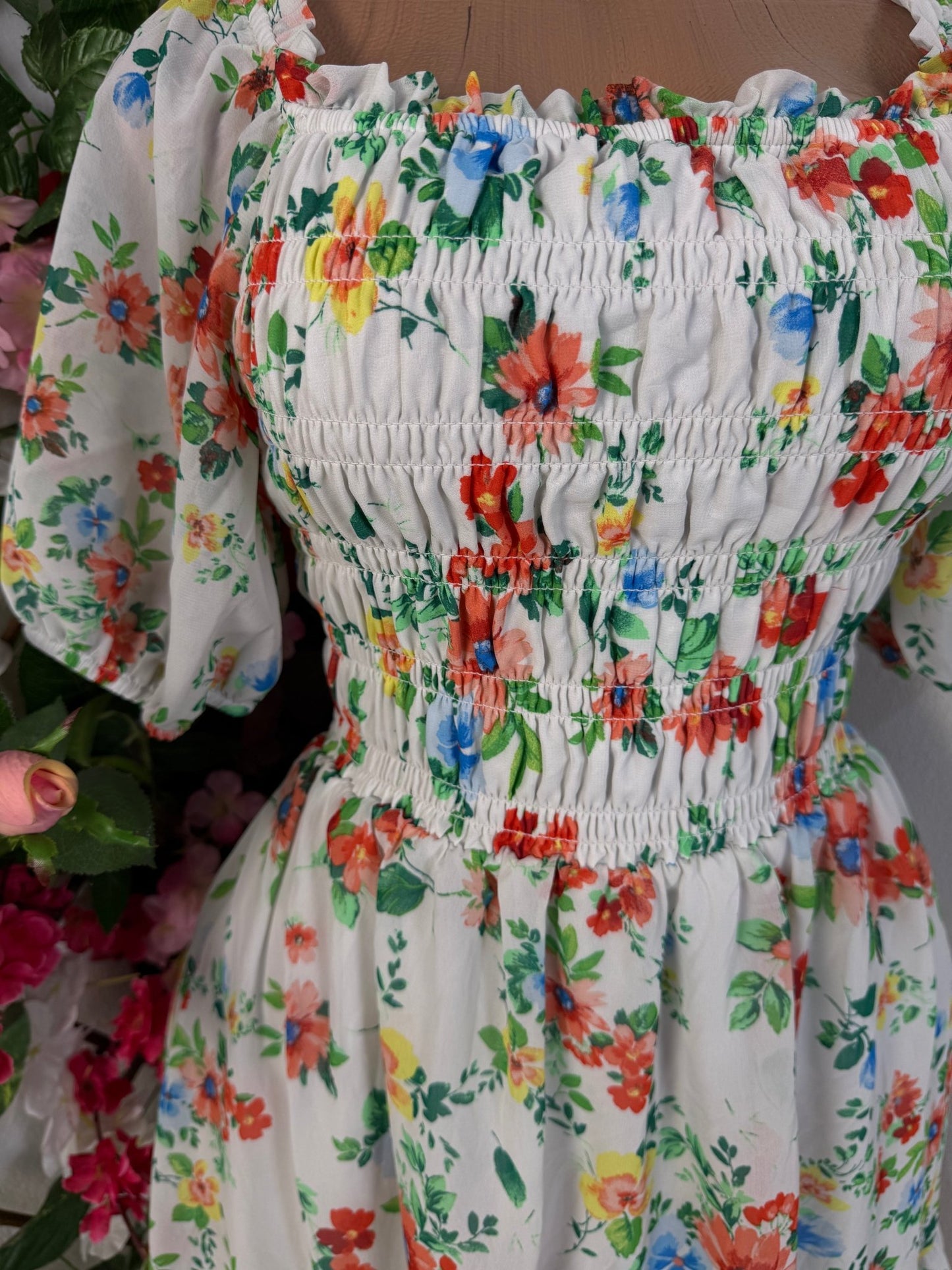 Robe évasée à imprimé floral - Perluna Store - kinshasa