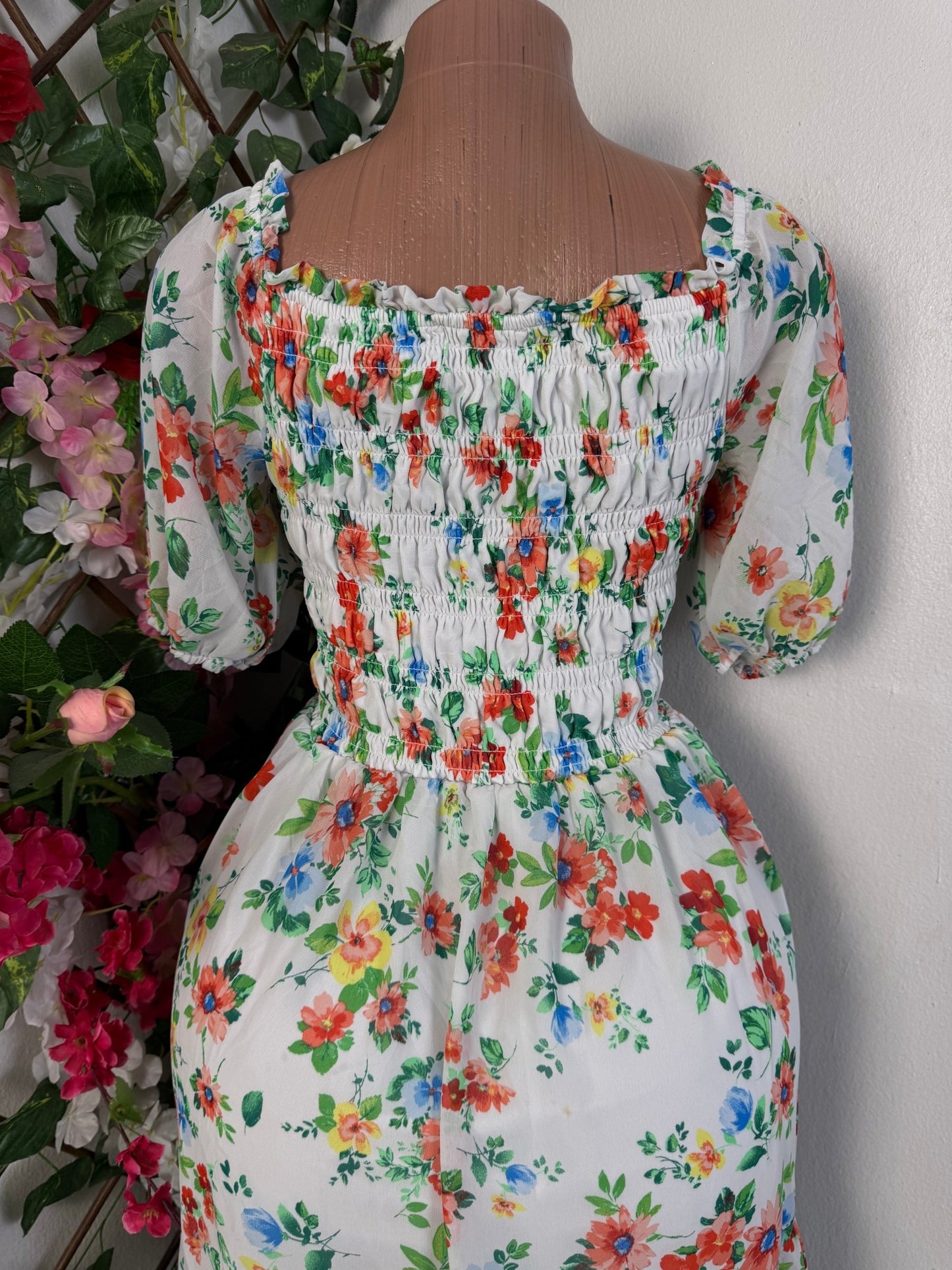 Robe évasée à imprimé floral - Perluna Store - kinshasa