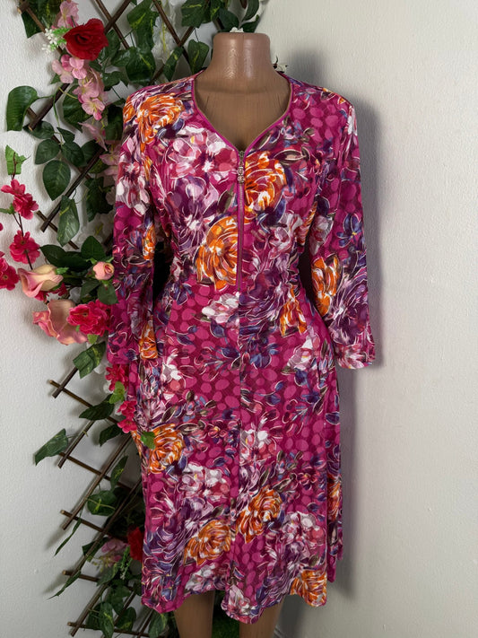 Robe évasée en maille fine manche - Perluna Store - kinshasa