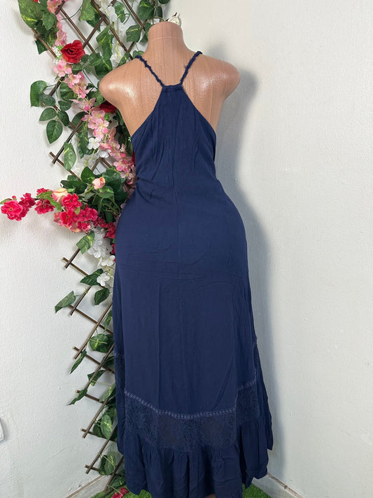 Robe évasée longue à fine bretelle - Perluna Store - kinshasa