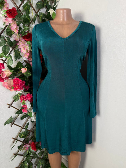 Robe évasée longue manches  - Perluna Store - kinshasa