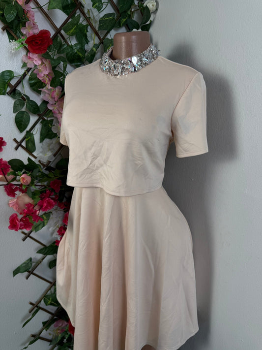 Robe évasée manche courte - Perluna Store - kinshasa