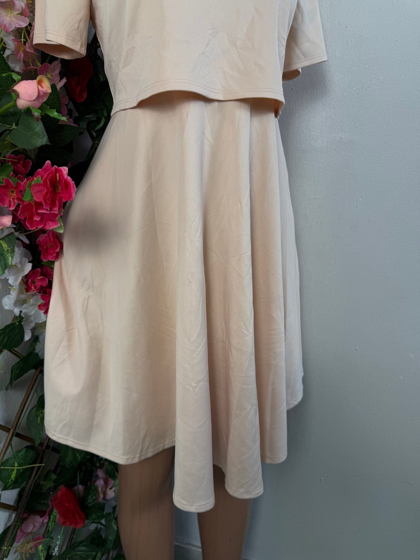 Robe évasée manche courte - Perluna Store - kinshasa